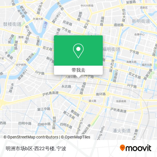 明洲市场b区-西22号楼地图