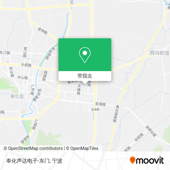 奉化声达电子-东门地图