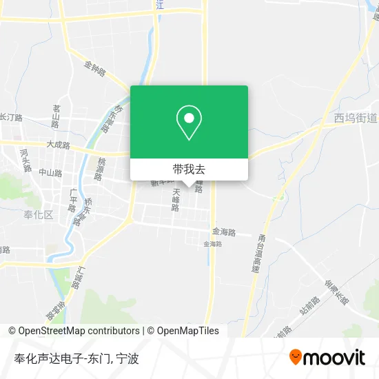 奉化声达电子-东门地图