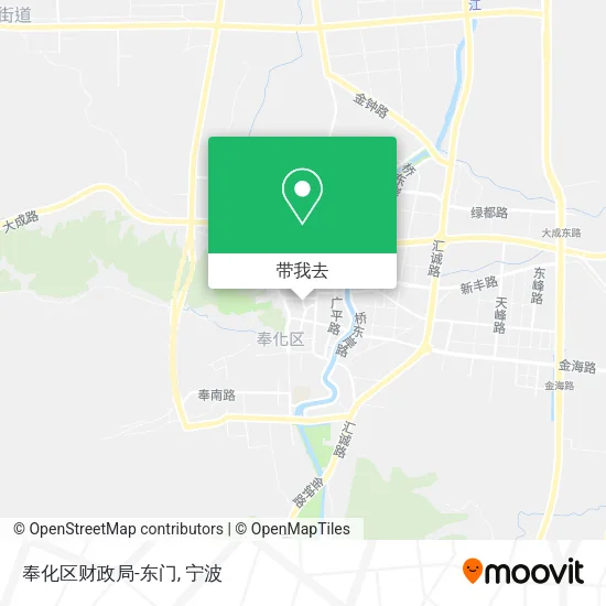 奉化区财政局-东门地图