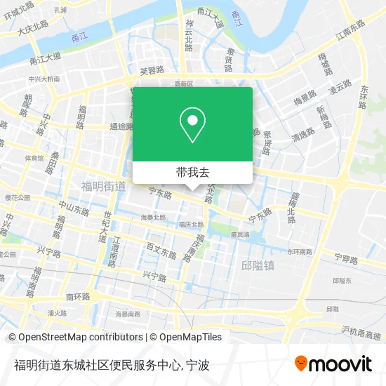 福明街道东城社区便民服务中心地图
