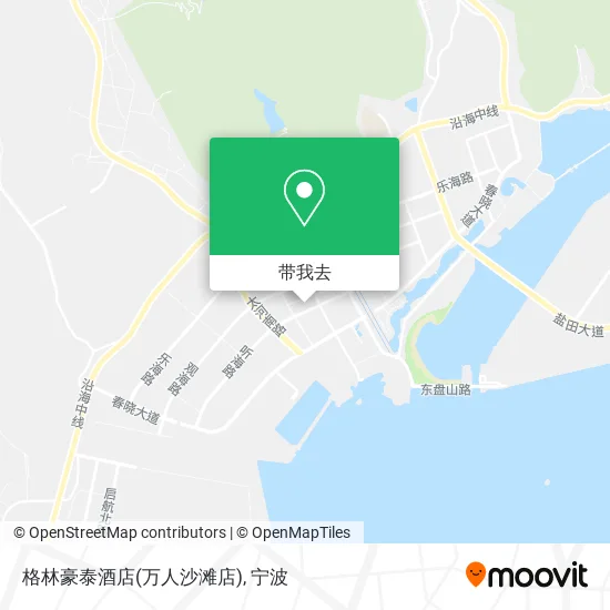 格林豪泰酒店(万人沙滩店)地图