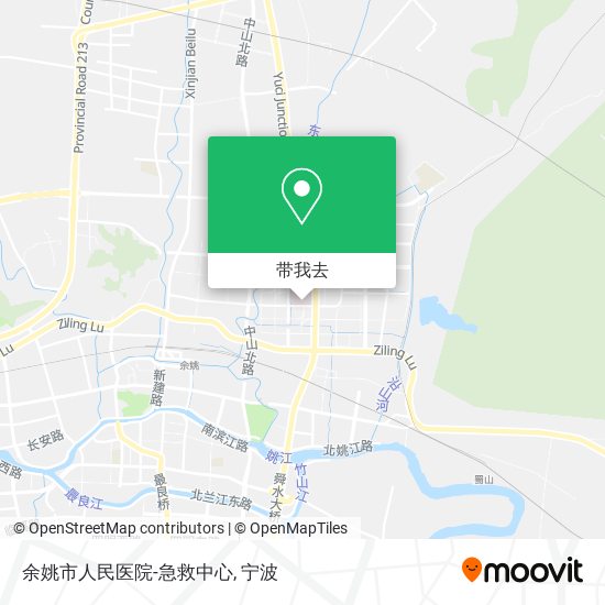 余姚市人民医院-急救中心地图