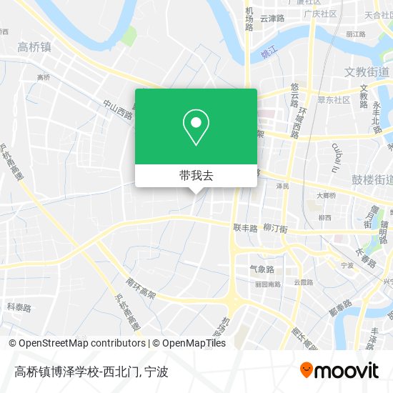 高桥镇博泽学校-西北门地图