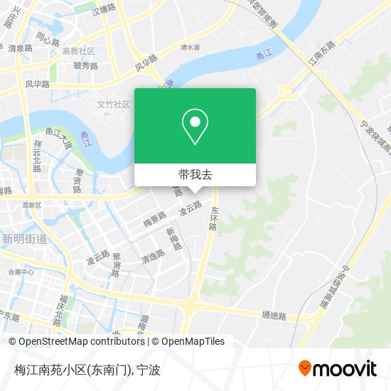 梅江南苑小区(东南门)地图