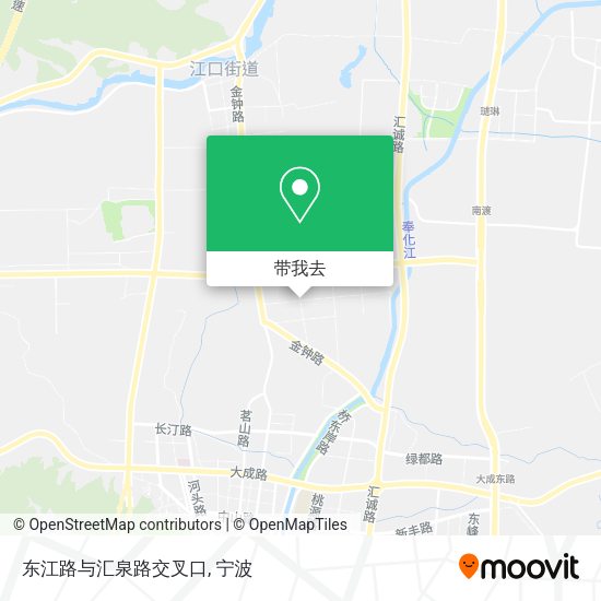 东江路与汇泉路交叉口地图