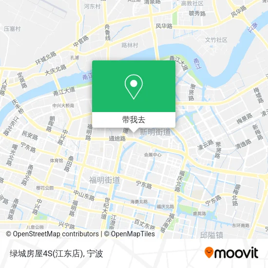 绿城房屋4S(江东店)地图