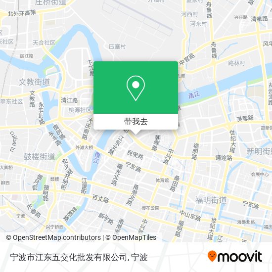 宁波市江东五交化批发有限公司地图