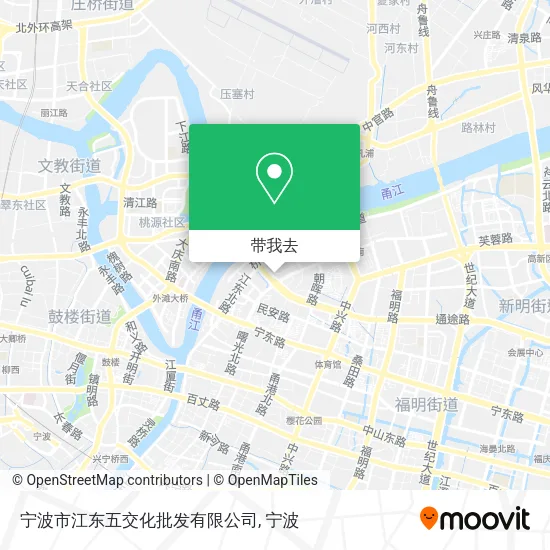 宁波市江东五交化批发有限公司地图