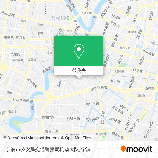 宁波市公安局交通警察局机动大队地图