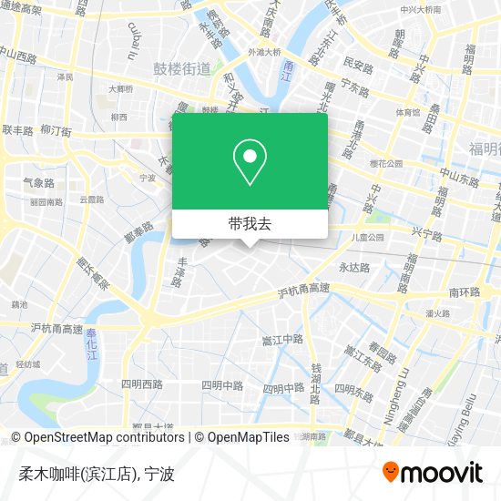 柔木咖啡(滨江店)地图