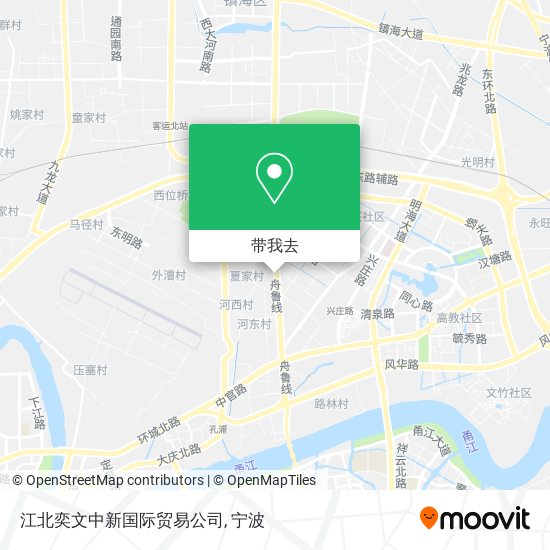 江北奕文中新国际贸易公司地图