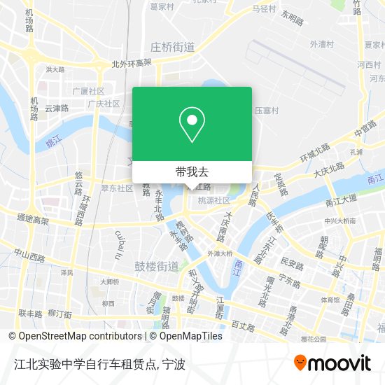 江北实验中学自行车租赁点地图
