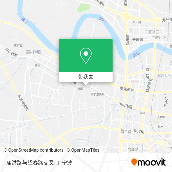 庙洪路与望春路交叉口地图