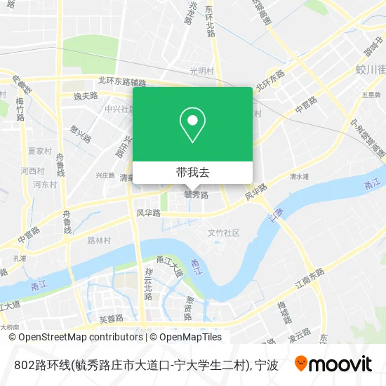 802路环线(毓秀路庄市大道口-宁大学生二村)地图