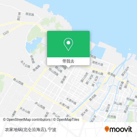 农家地锅(北仑沿海店)地图