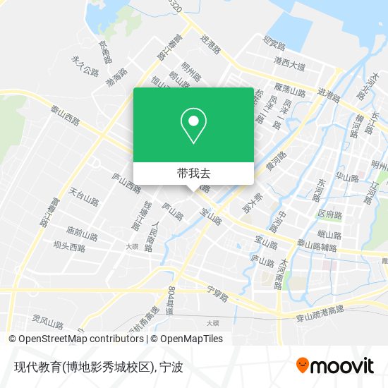 现代教育(博地影秀城校区)地图