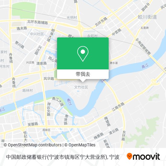 中国邮政储蓄银行(宁波市镇海区宁大营业所)地图