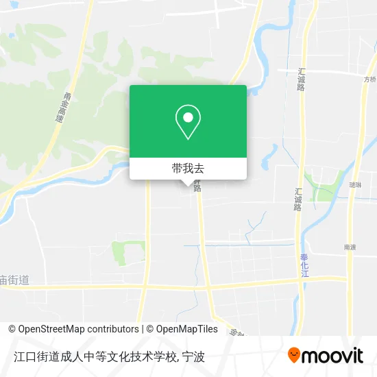 江口街道成人中等文化技术学校地图