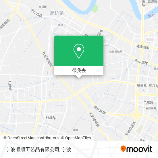 宁波顺顺工艺品有限公司地图
