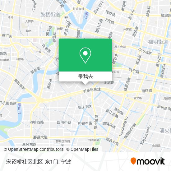宋诏桥社区北区-东1门地图