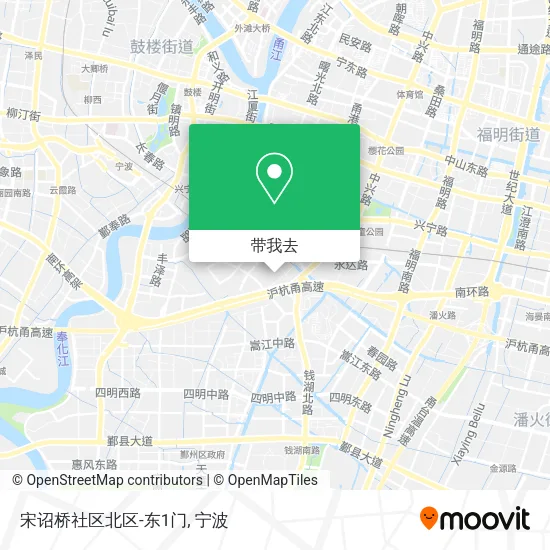 宋诏桥社区北区-东1门地图