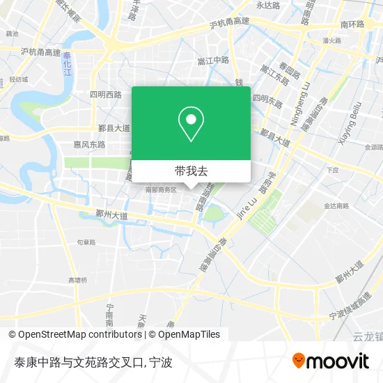 泰康中路与文苑路交叉口地图