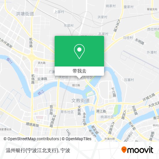 温州银行(宁波江北支行)地图