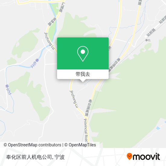 奉化区前人机电公司地图