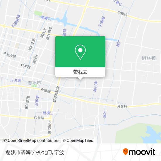 慈溪市碧海学校-北门地图
