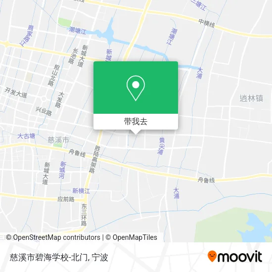 慈溪市碧海学校-北门地图
