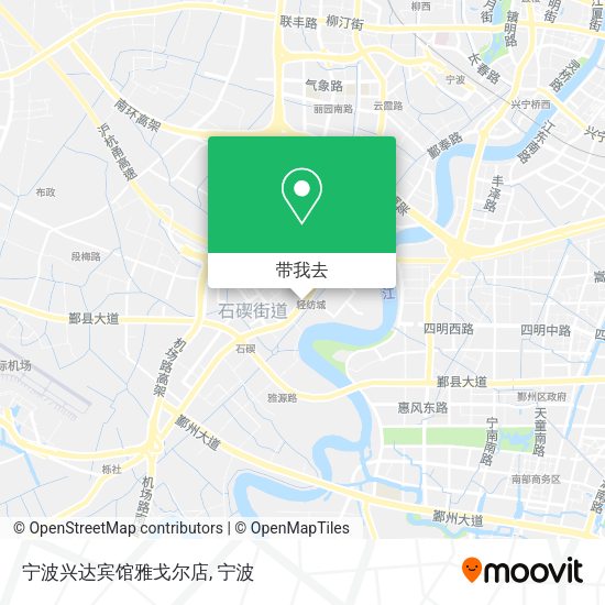 宁波兴达宾馆雅戈尔店地图