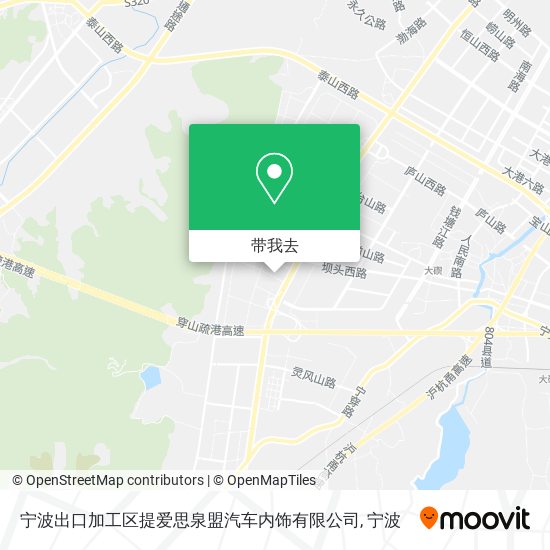 宁波出口加工区提爱思泉盟汽车内饰有限公司地图