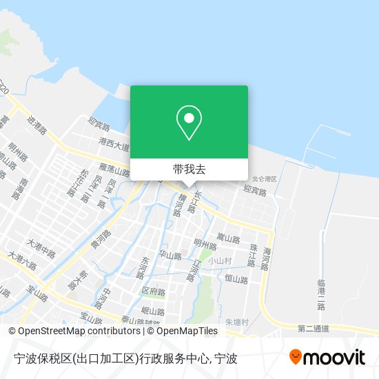 宁波保税区(出口加工区)行政服务中心地图