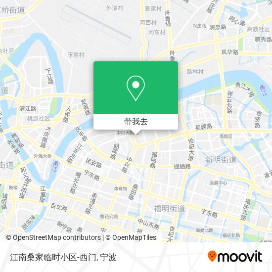 江南桑家临时小区-西门地图