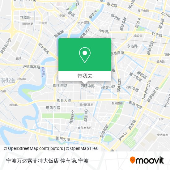 宁波万达索菲特大饭店-停车场地图