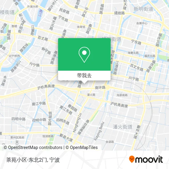 茶苑小区-东北2门地图