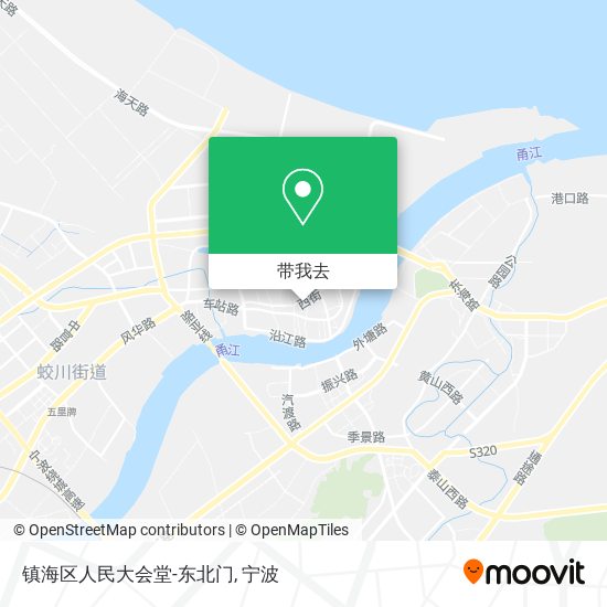 镇海区人民大会堂-东北门地图