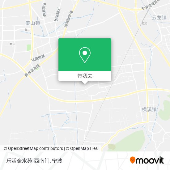 乐活金水苑-西南门地图