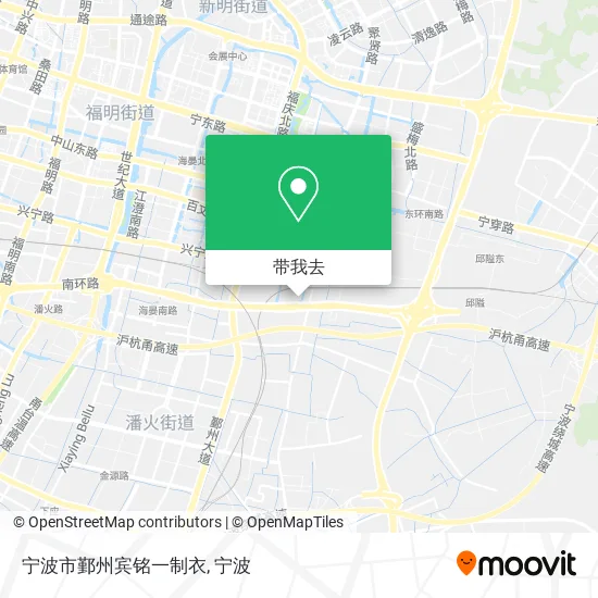 宁波市鄞州宾铭一制衣地图