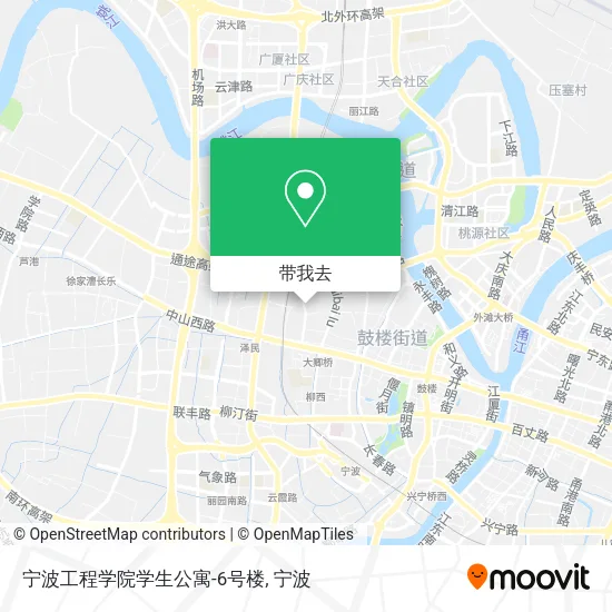 宁波工程学院学生公寓-6号楼地图