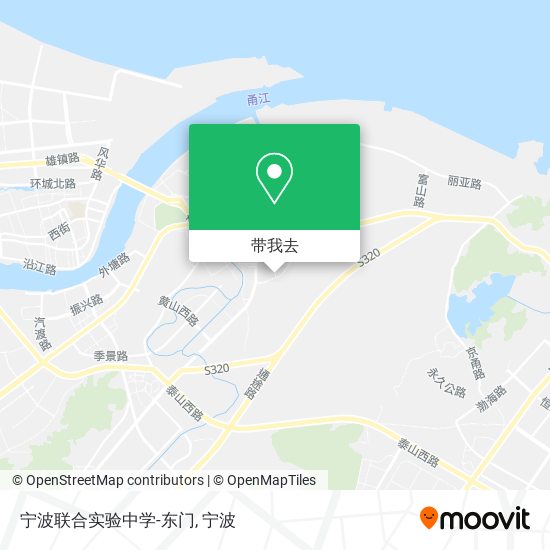 宁波联合实验中学-东门地图