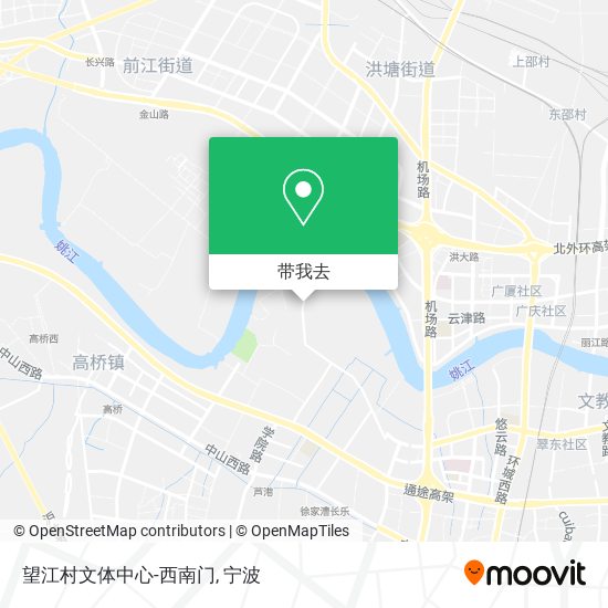 望江村文体中心-西南门地图