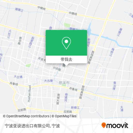 宁波亚设进出口有限公司地图