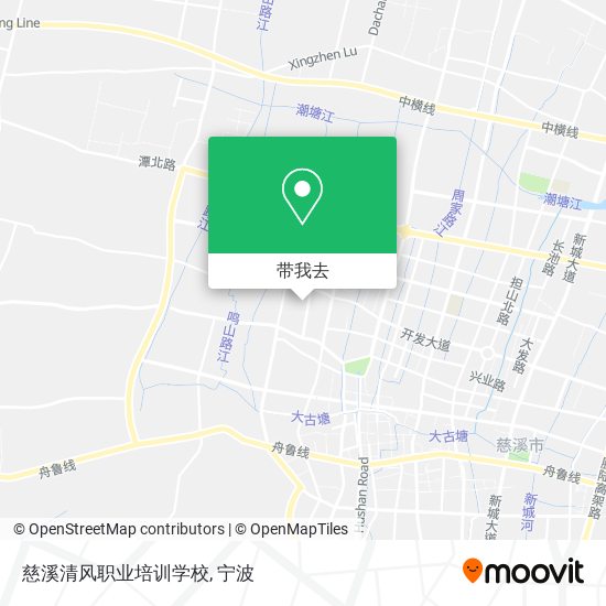 慈溪清风职业培训学校地图