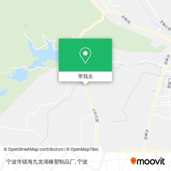 宁波市镇海九龙湖橡塑制品厂地图