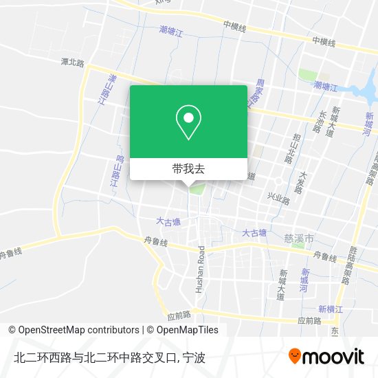 北二环西路与北二环中路交叉口地图