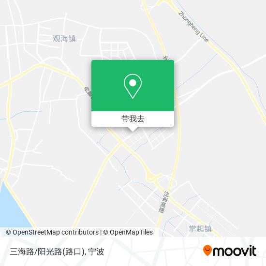 三海路/阳光路(路口)地图