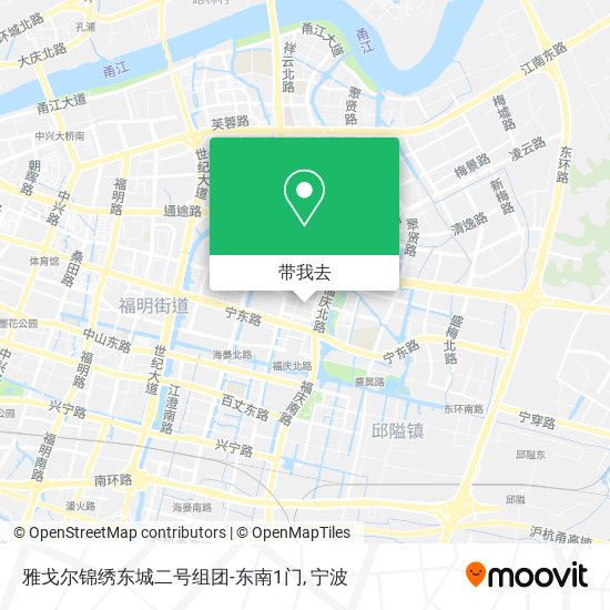 雅戈尔锦绣东城二号组团-东南1门地图