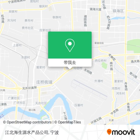 江北海生源水产品公司地图